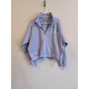 Sporty & Rich Country Club Quarter Zip, Lavender, Sz L